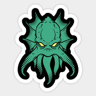 Squid Monster Illustration // Cartoon Sea Monster Sticker